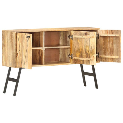 Credenza 118x30x75 cm in Legno Massello di Mango - homemem39