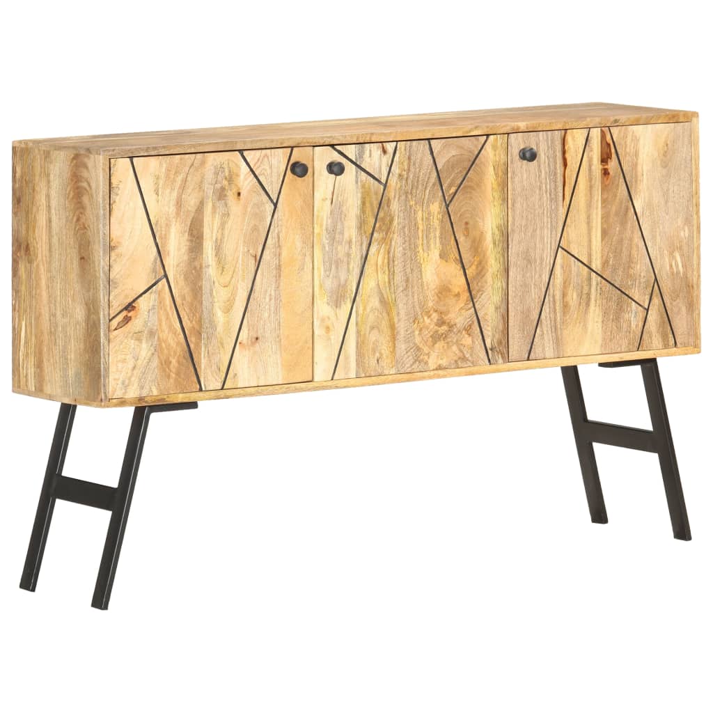 Credenza 118x30x75 cm in Legno Massello di Mango - homemem39