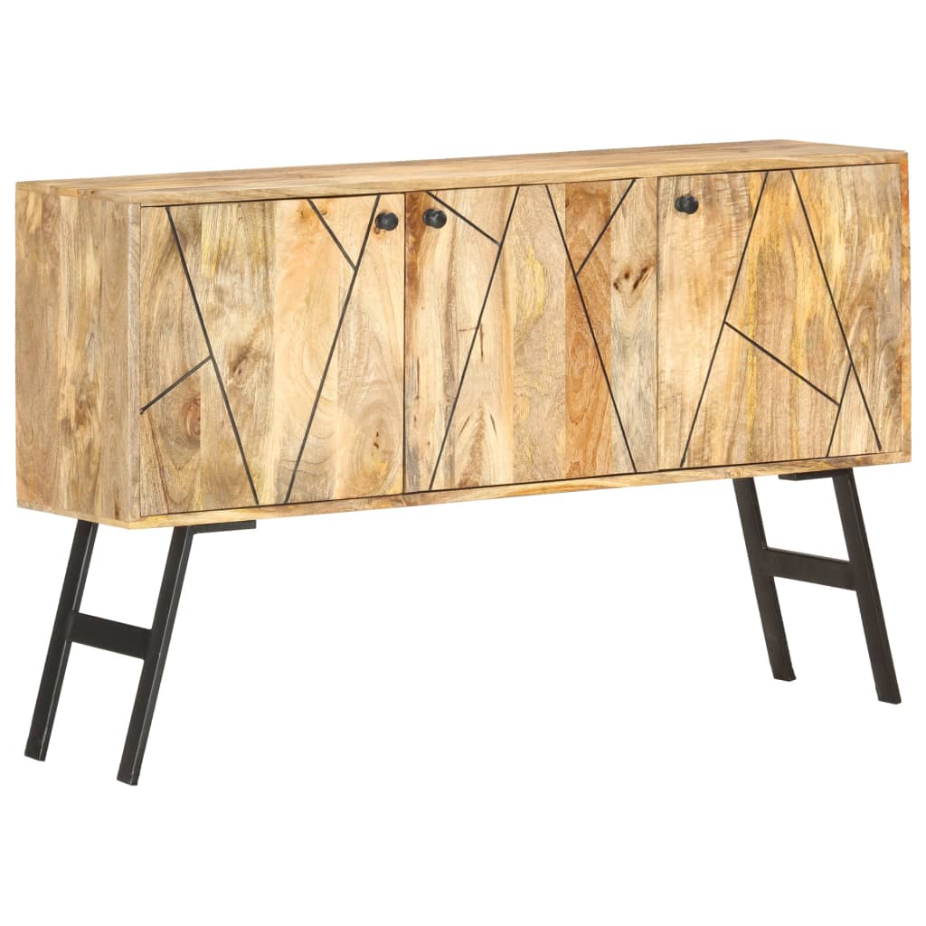 Credenza 118x30x75 cm in Legno Massello di Mango - homemem39