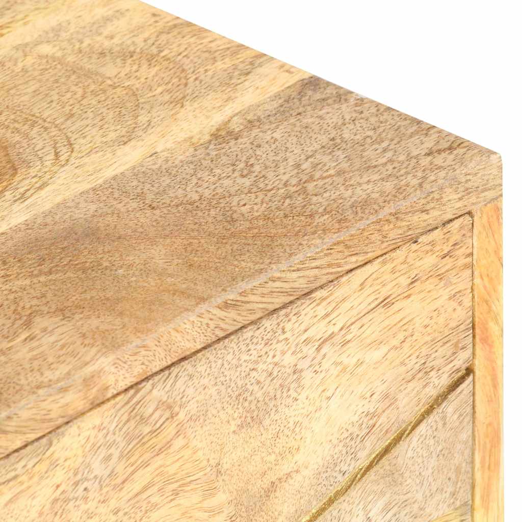 Comodino 40x30x50 cm in Legno Massello di Mango