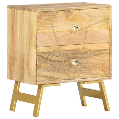 Comodino 40x30x50 cm in Legno Massello di Mango | homemem39