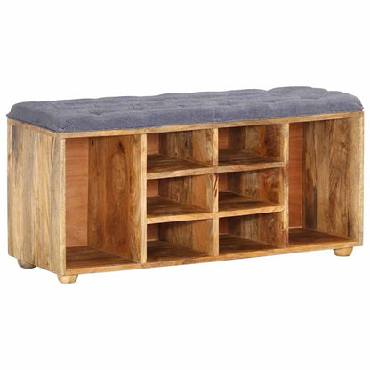 Panca da Ingresso 100x35x47 cm in Legno Massello di Mango