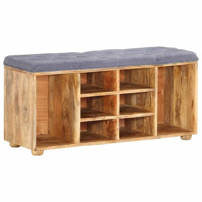 Panca da Ingresso 100x35x47 cm in Legno Massello di Mango