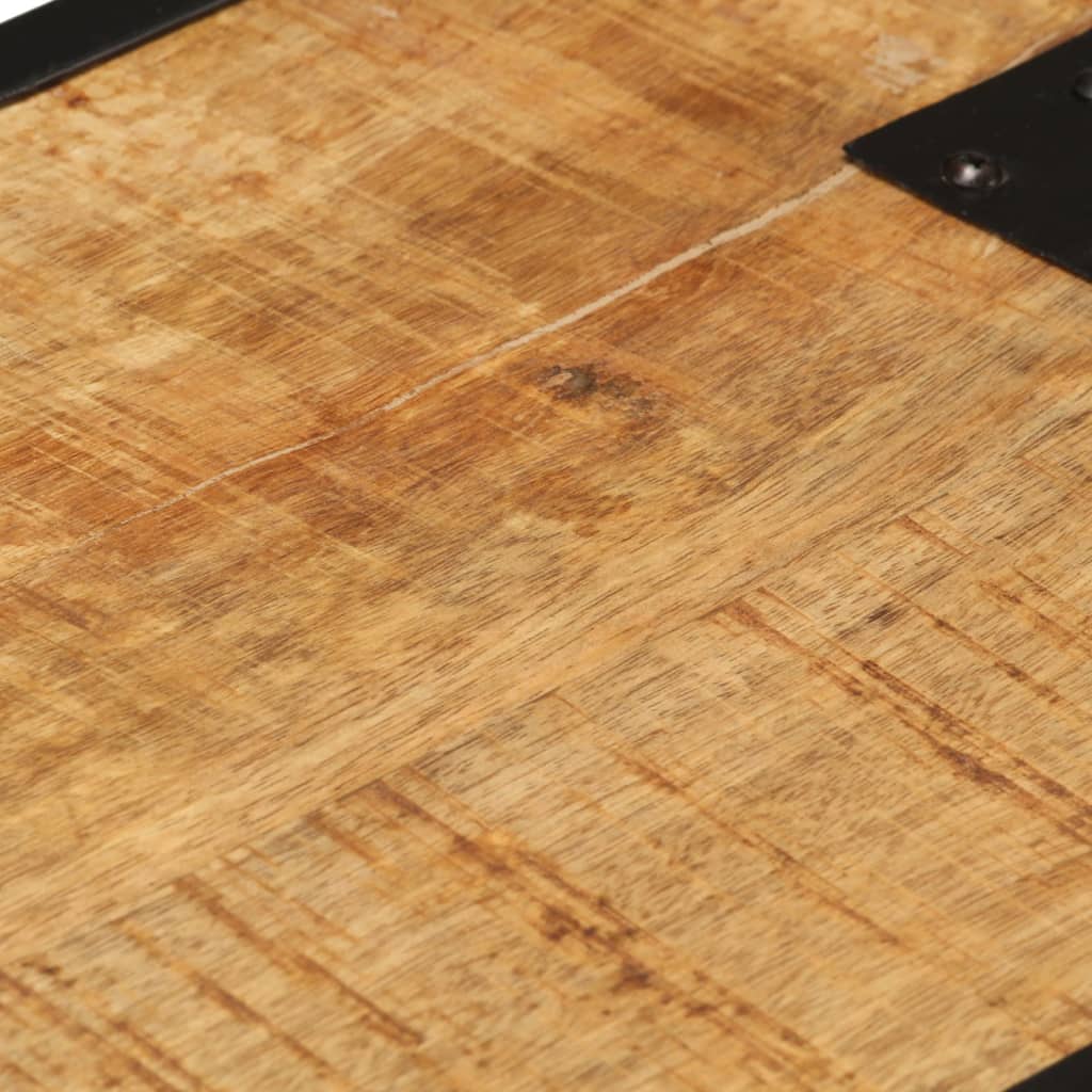 Comodino 43x30x51 in Legno Massello di Mango Grezzo | homemem39