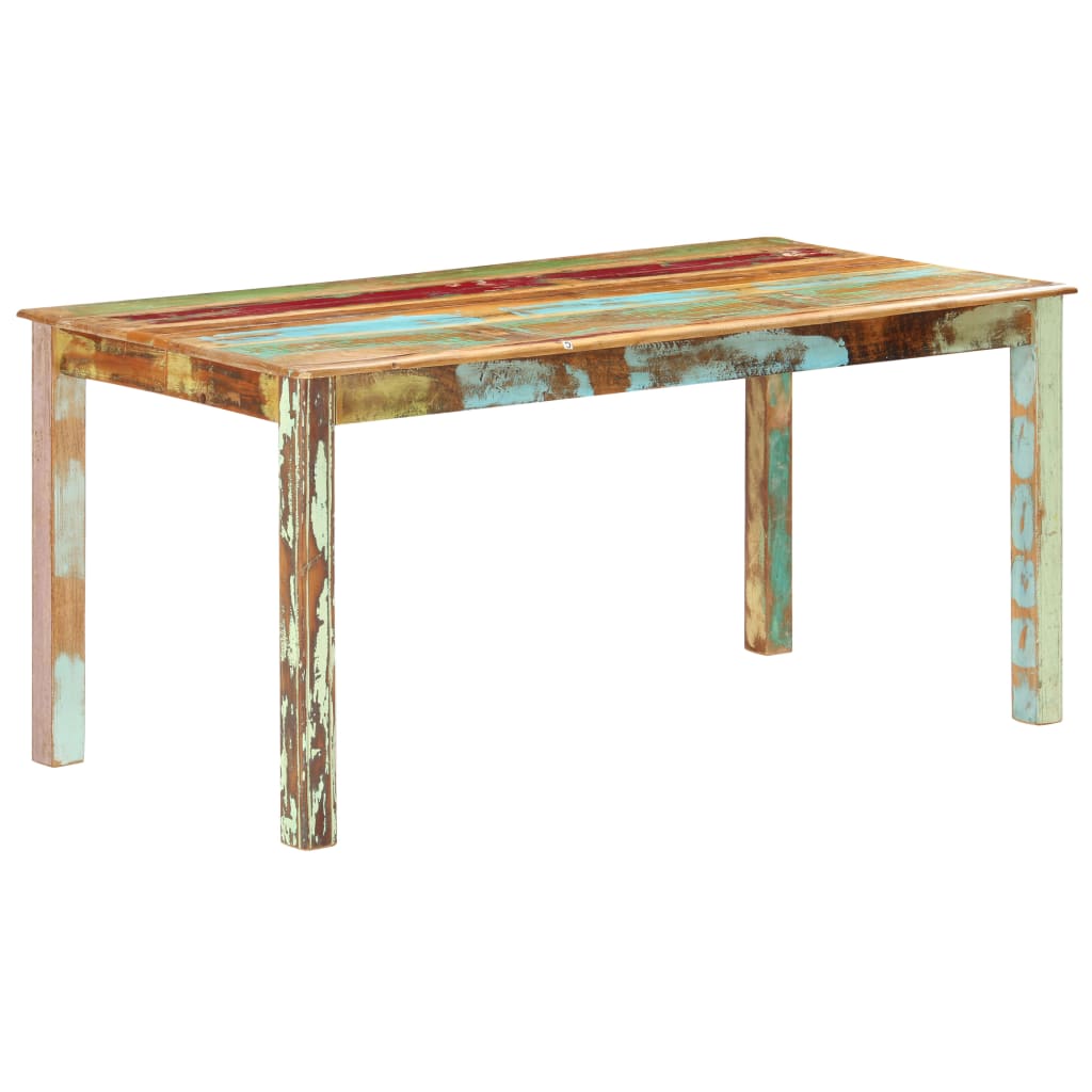 Tavolo da Pranzo in Legno Massello di Recupero 160x80x76 cm | homemem39