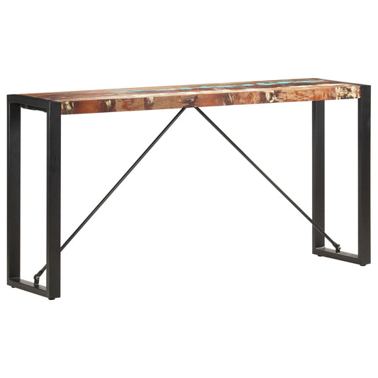 Tavolo Consolle 150x35x76 cm in Legno Massello di Recupero - homemem39