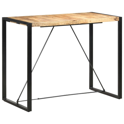Tavolo da Bar 140x70x110cm in Legno Massello di Mango | homemem39