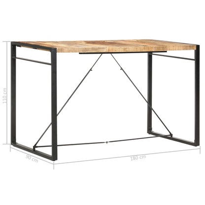 Tavolo da Bar 180x90x110cm in Legno Massello di Mango | homemem39