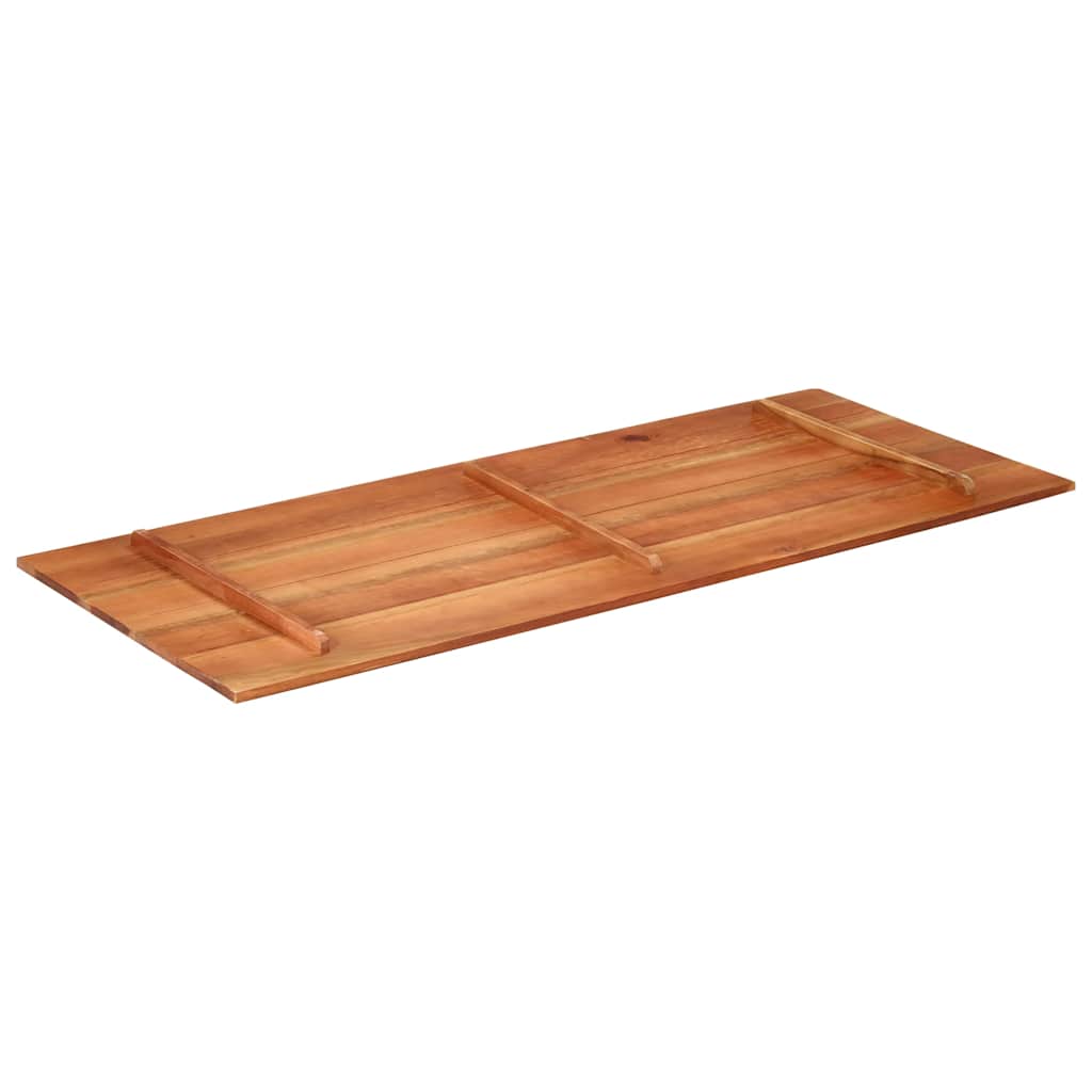 Piano Tavolo in Legno Massello di Acacia 15-16 mm 60x140 cm | homemem39