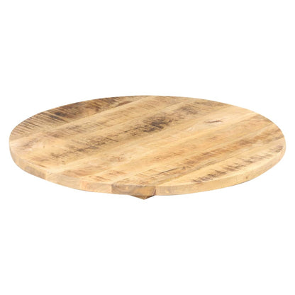 Piano Tavolo in Legno Massello di Mango Rotondo 25-27 mm 70 cm | homemem39