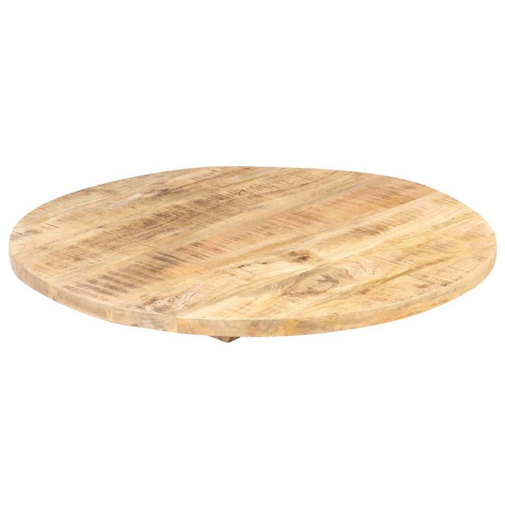 Piano Tavolo in Legno Massello di Mango Rotondo 25-27 mm 70 cm | homemem39