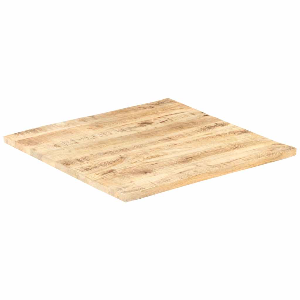 Piano Tavolo in Legno Massello di Mango 25-27 mm 60x60 cm | homemem39
