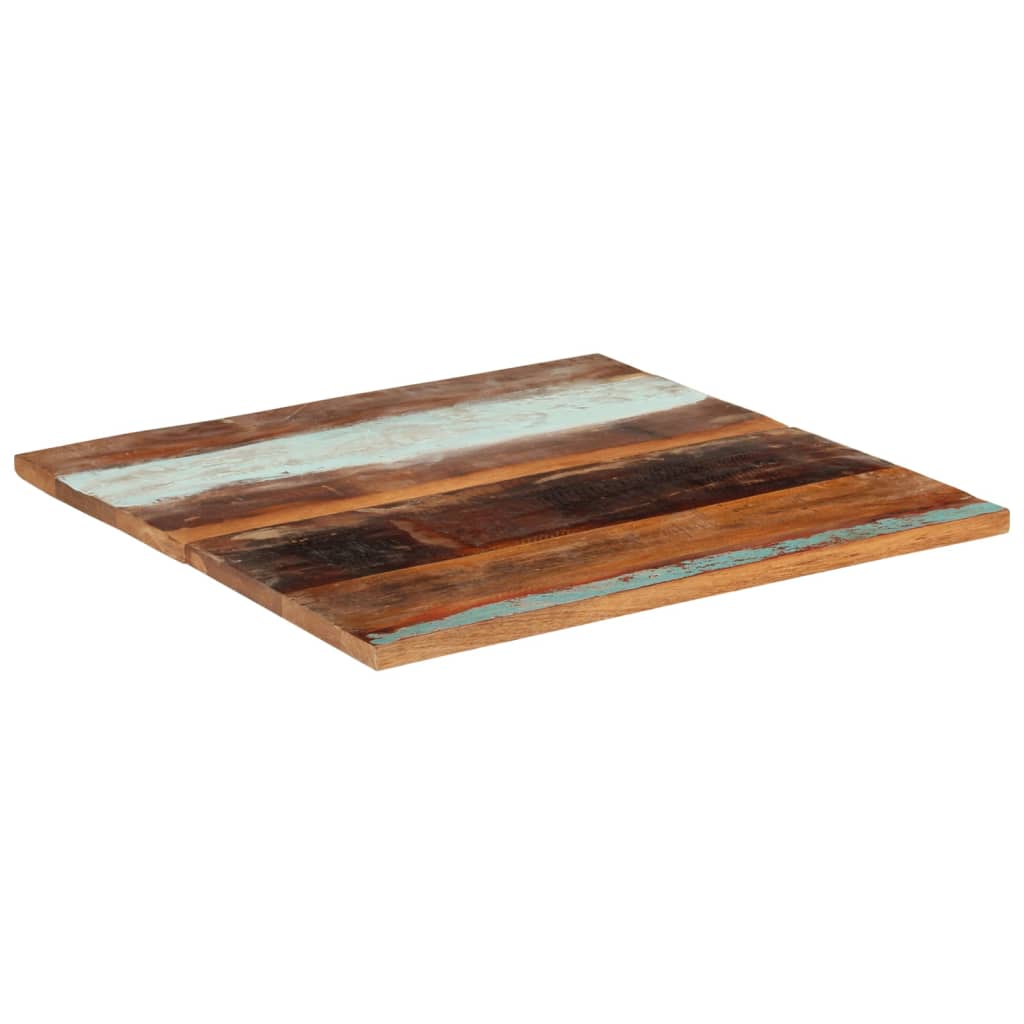Piano Tavolo Quadrato 80x80 cm 25-27 mm in Legno di Recupero - homemem39