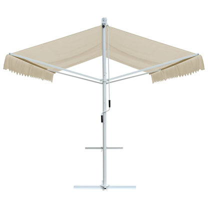 Tenda Parasole con Piedistallo 500x300 cm Crema | homemem39