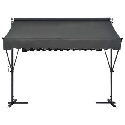 Tenda Parasole con Piedistallo 300x300 cm Antracite | homemem39