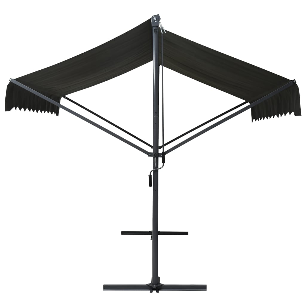 Tenda Parasole con Piedistallo 400x300 cm Antracite | homemem39
