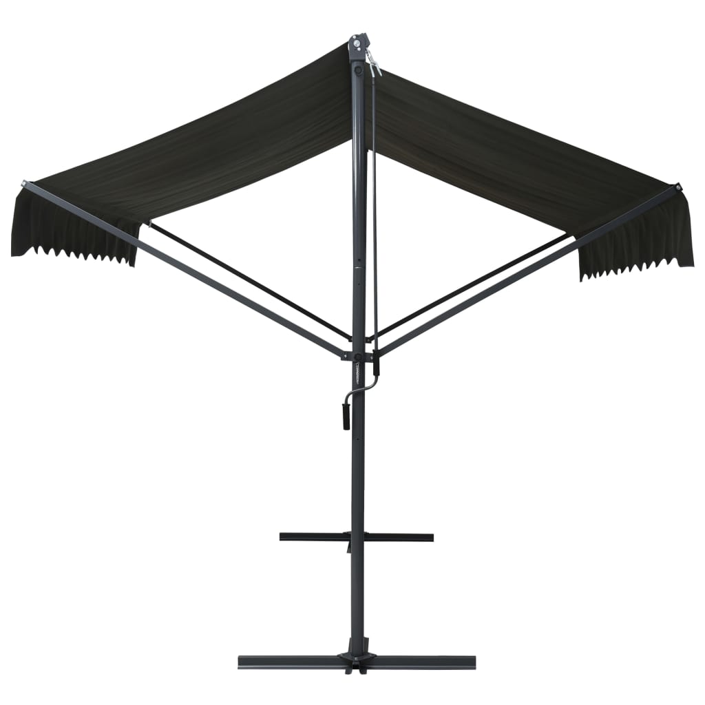 Tenda Parasole con Piedistallo 500x300 cm Antracite | homemem39