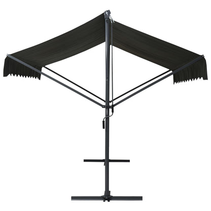 Tenda Parasole con Piedistallo 600x300 cm Antracite | homemem39