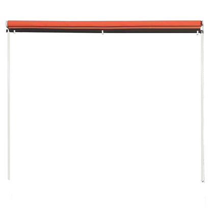 Tenda da Sole Retrattile 250x150 cm Arancione e Marrone | homemem39