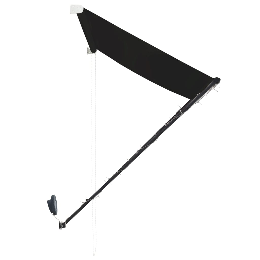Tenda da Sole Retrattile con LED 100x150 cm Antracite | homemem39