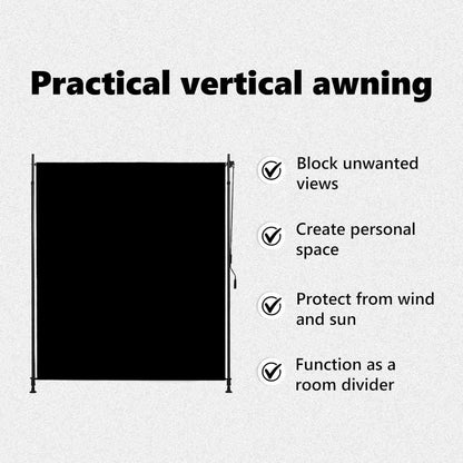 Tenda a Rullo per Esterni 200x270 cm Antracite