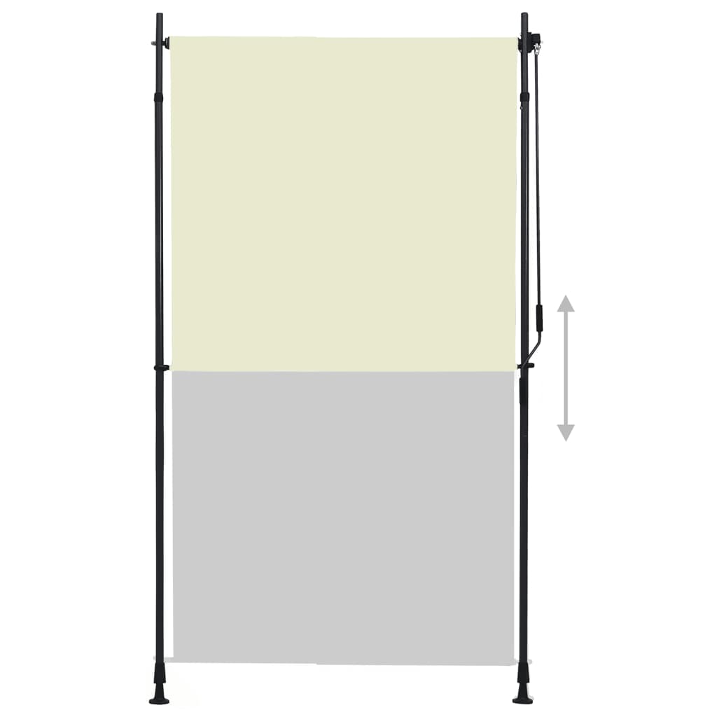 Tenda a Rullo per Esterni 120x270 cm Crema