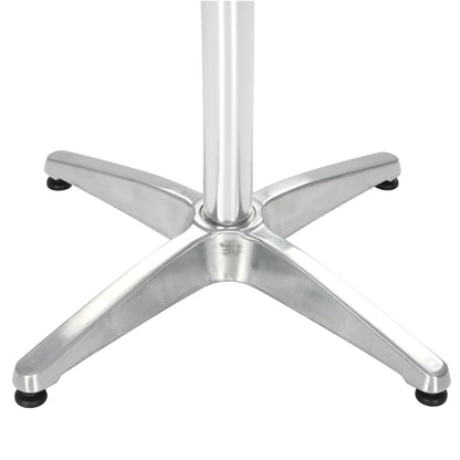 Tavolo da Giardino Argento 80x80x70 cm in Alluminio | homemem39