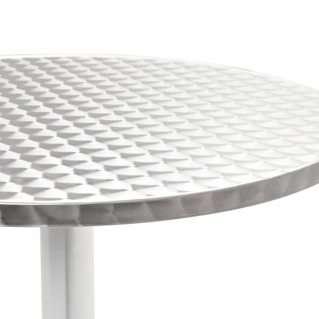 Set da Pranzo da Giardino 5 pz in Alluminio Argento | homemem39