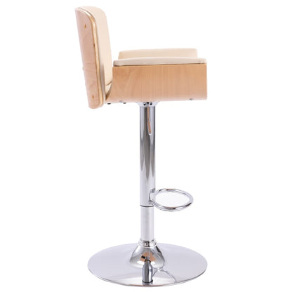 Sgabello da Bar Crema in Similpelle - homemem39