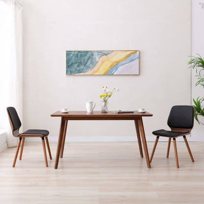 Sedie da Pranzo 2 pz Nere in Similpelle | homemem39