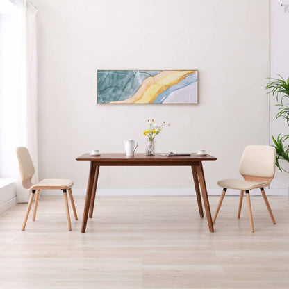 Sedie da Pranzo 2 pz Crema in Similpelle | homemem39