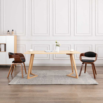 Sedie da Pranzo 2 pz in Legno Piegato e Similpelle | homemem39