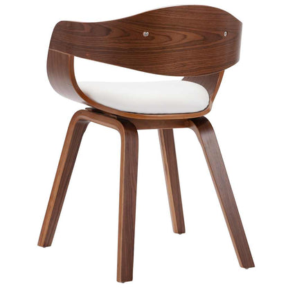 Sedie da Pranzo 2 pz in Legno Piegato e Similpelle | homemem39