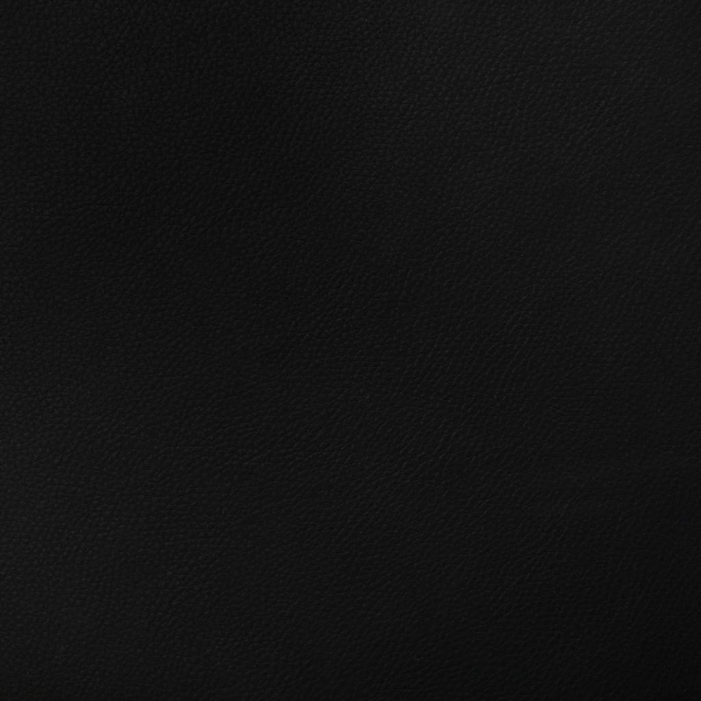 Sedia da Pranzo Girevole Nera in Legno Piegato e Similpelle