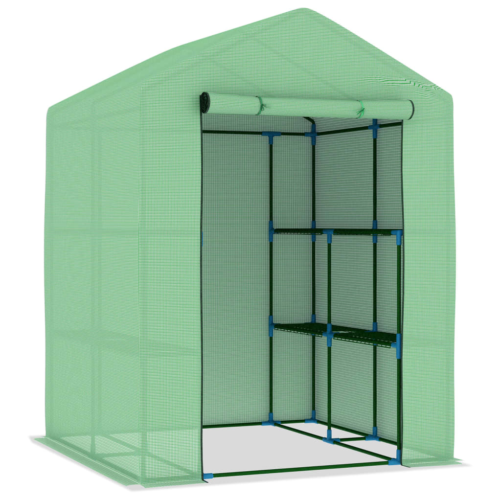 Serra con Ripiani in Acciaio 143x143x195 cm - homemem39
