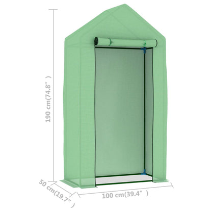 Serra con Struttura in Acciaio 0,5 m² 1x0,5x1,9 m | homemem39