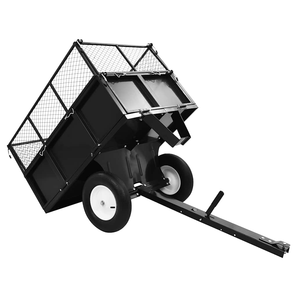 Rimorchio Ribaltabile per Tosaerba Capacità 300 kg - homemem39