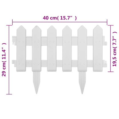 Bordi per Prato 25 pz Bianchi 10 m in PP | homemem39