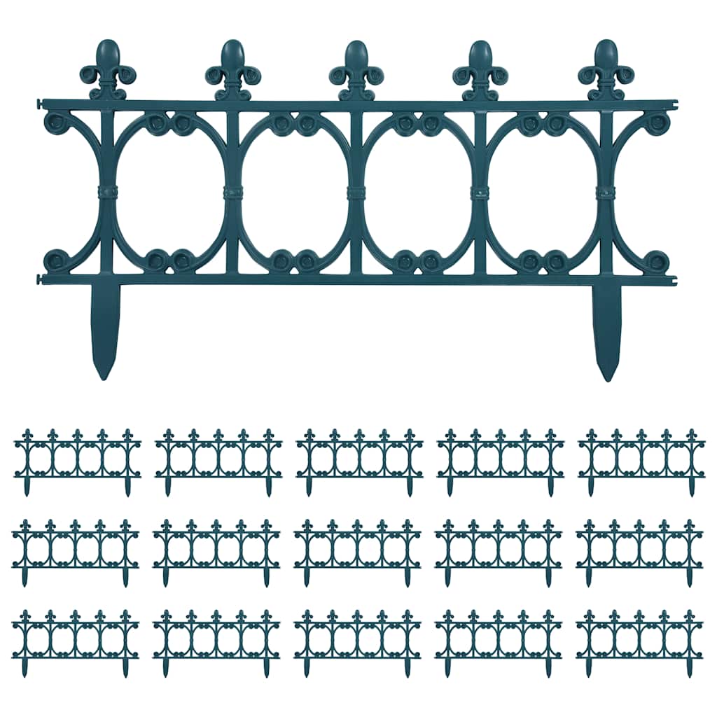 Bordature per Prato 16 pz Verde 10 m in PP | homemem39