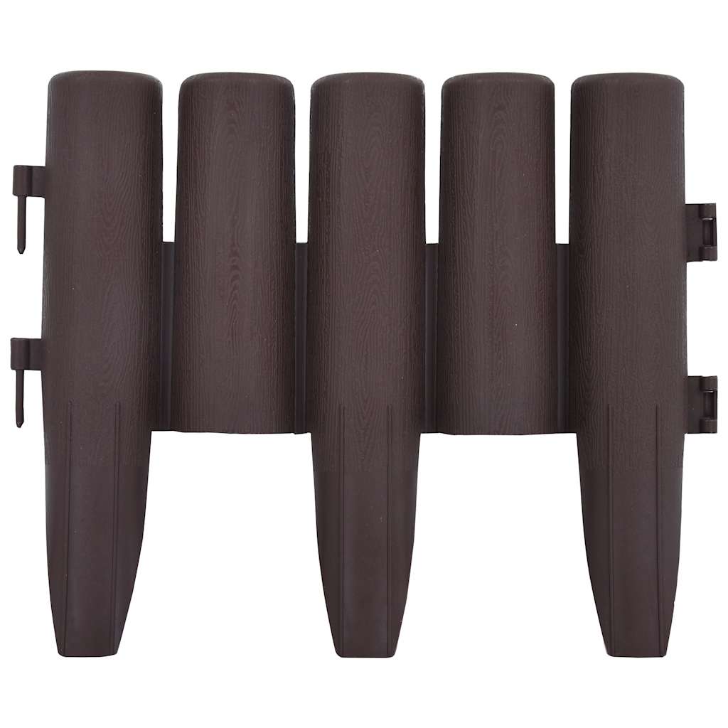 Bordature per Prato 36 pz Marroni 10 m in PP | homemem39