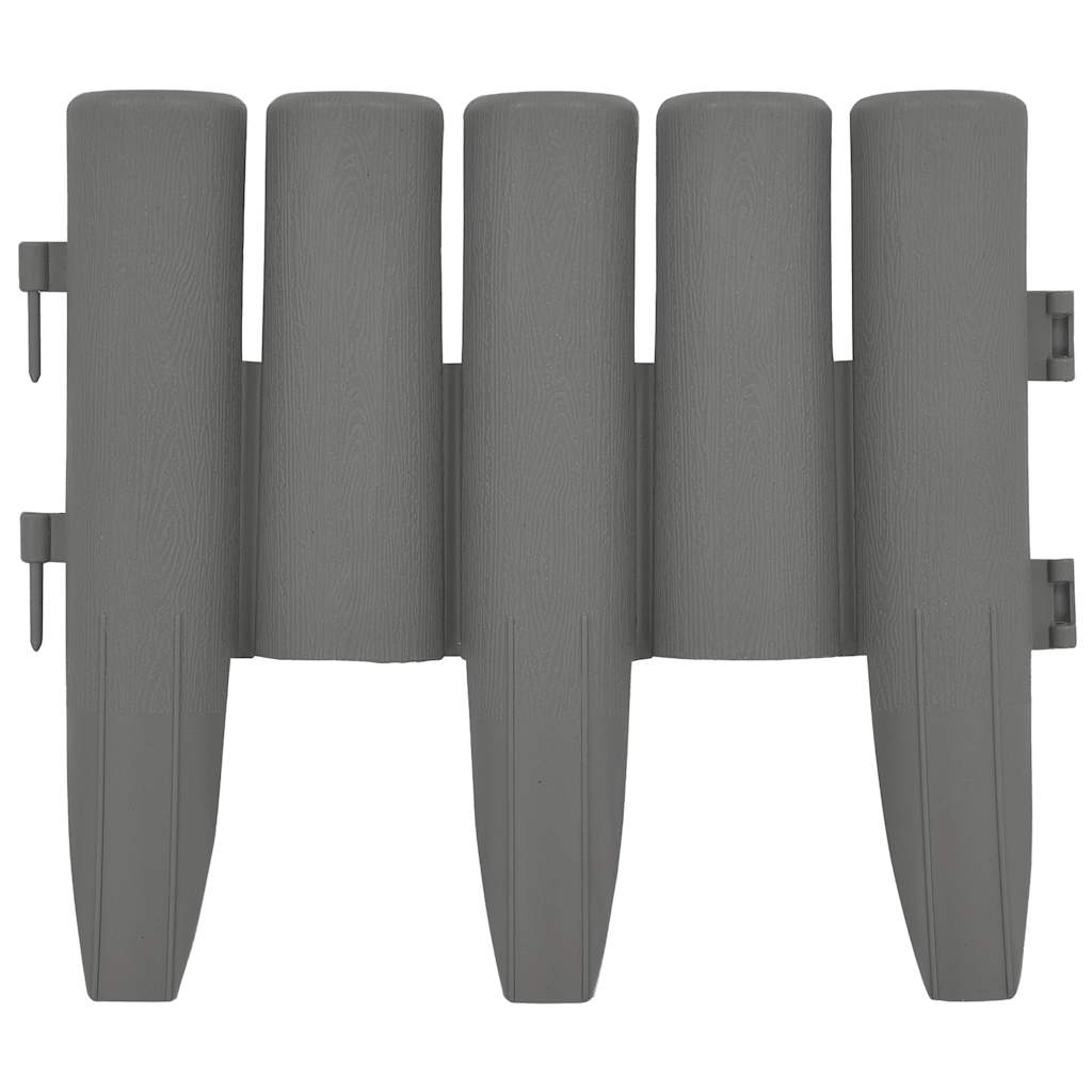 Bordature per Prato 36 pz Grigie 10 m in PP | homemem39