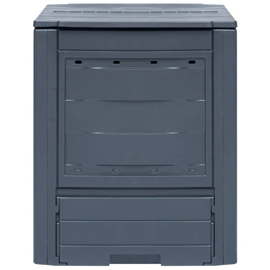 Compostiere per Giardino 2 pz Grigio 60x60x73 cm 520 L | homemem39
