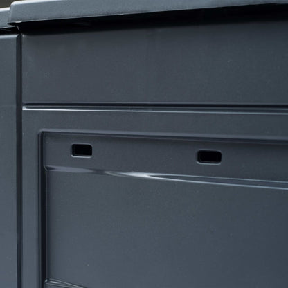 Compostiere per Giardino 2 pz Grigio 60x60x73 cm 520 L - homemem39