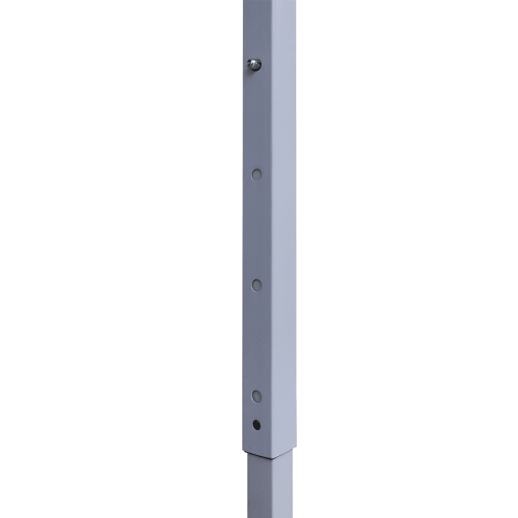 Gazebo Professionale Pieghevole 4 Pareti 3x3 m Acciaio Bianco | homemem39