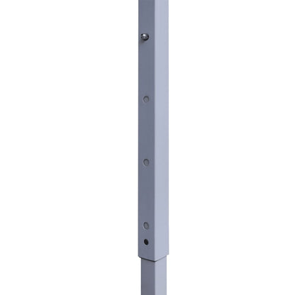 Gazebo Professionale Pieghevole 4 Pareti 3x3 m Acciaio Bianco | homemem39