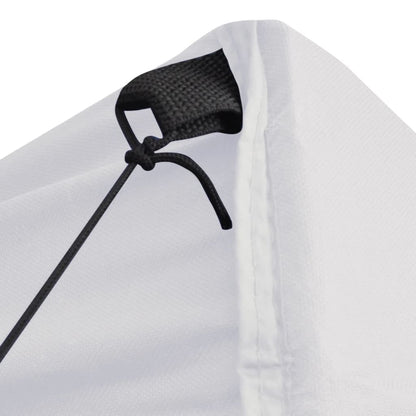 Gazebo Professionale Pieghevole 4 Pareti 3x3 m Acciaio Bianco | homemem39