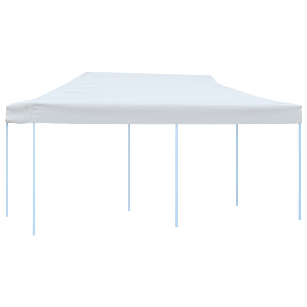 Tenda Pieghevole Pop-Up con Pareti Laterali 3x6m Acciaio Bianco | homemem39