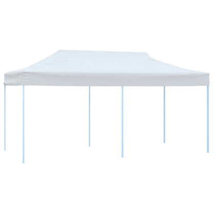 Tenda Pieghevole Pop-Up con Pareti Laterali 3x6m Acciaio Bianco | homemem39