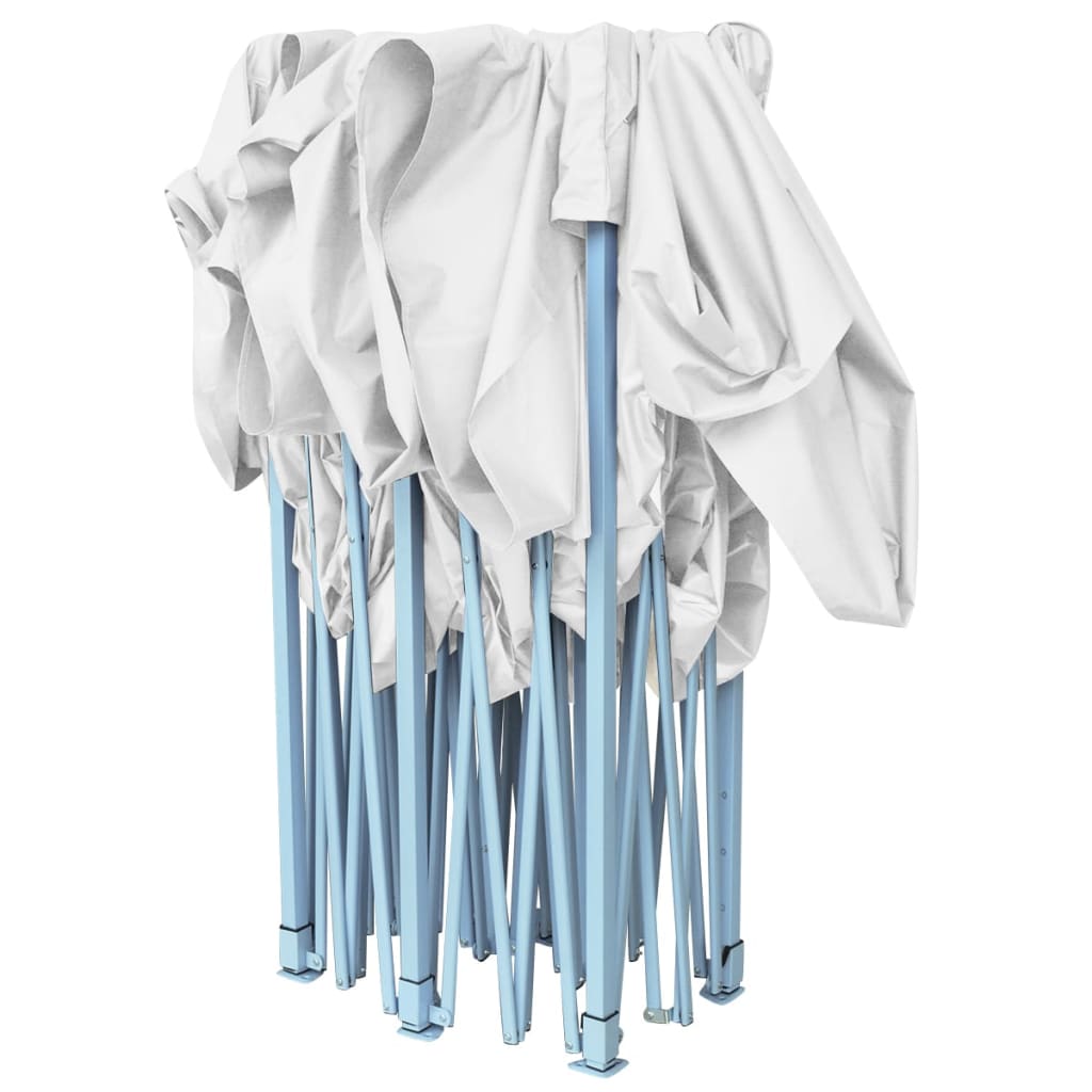 Gazebo Professionale Pieghevole 3x6 m Acciaio Bianco - homemem39