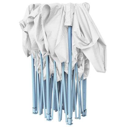 Gazebo Professionale Pieghevole 3x6 m Acciaio Bianco - homemem39